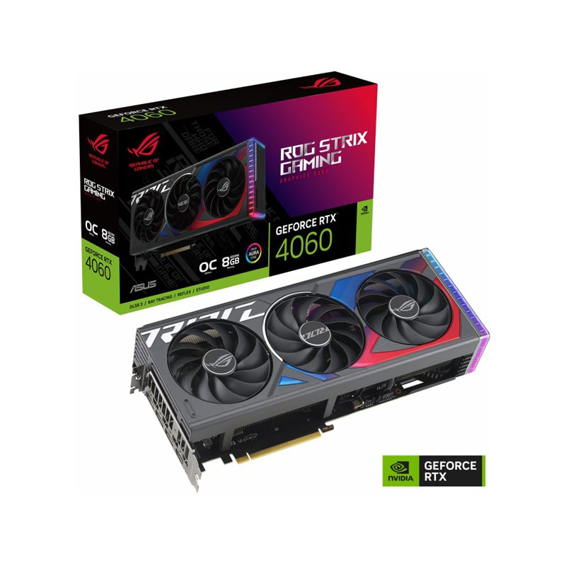 کارت گرافیک ایسوس مدل ROG Strix GeForce RTX 4060 OC 8GB GDDR6 کارت گرافیک ایسوس مدل ROG Strix GeForce RTX 4060 OC 8GB GDDR6