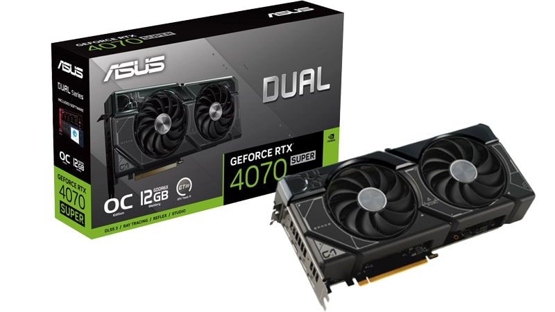کارت گرافیک Asus Geforce RTX 4070 Super Dual OC 12GB کارت گرافیک Asus Geforce RTX 4070 Super Dual OC 12GB