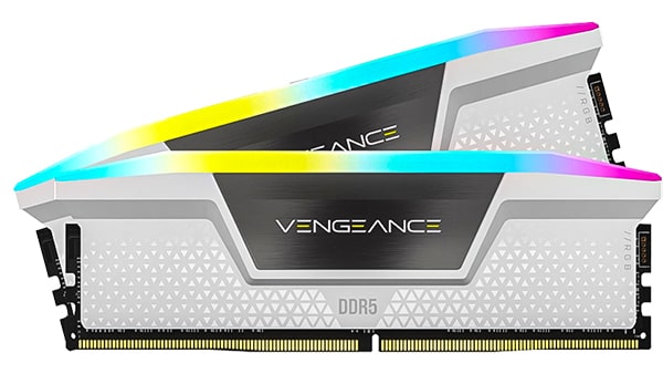 رم Corsair Vengeance RGB 64gb Dual 5200mhz CL40 DDR5 White