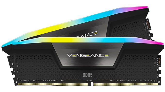 رم Corsair Vengeance Rgb 32gb Dual 6200mhz DDR5 CL36 Black