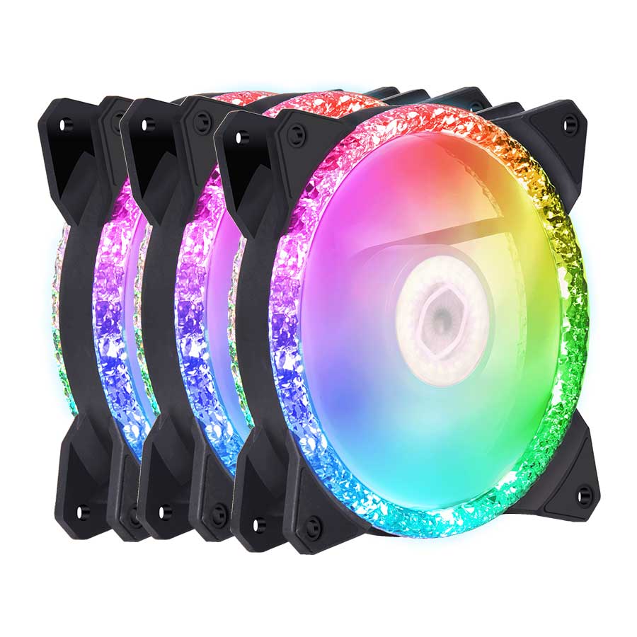 فن کیس کولر مستر MASTERFAN MF120 PRISMATIC بسته 3 عددی فن کیس کولر مستر MASTERFAN MF120 PRISMATIC بسته 3 عددی