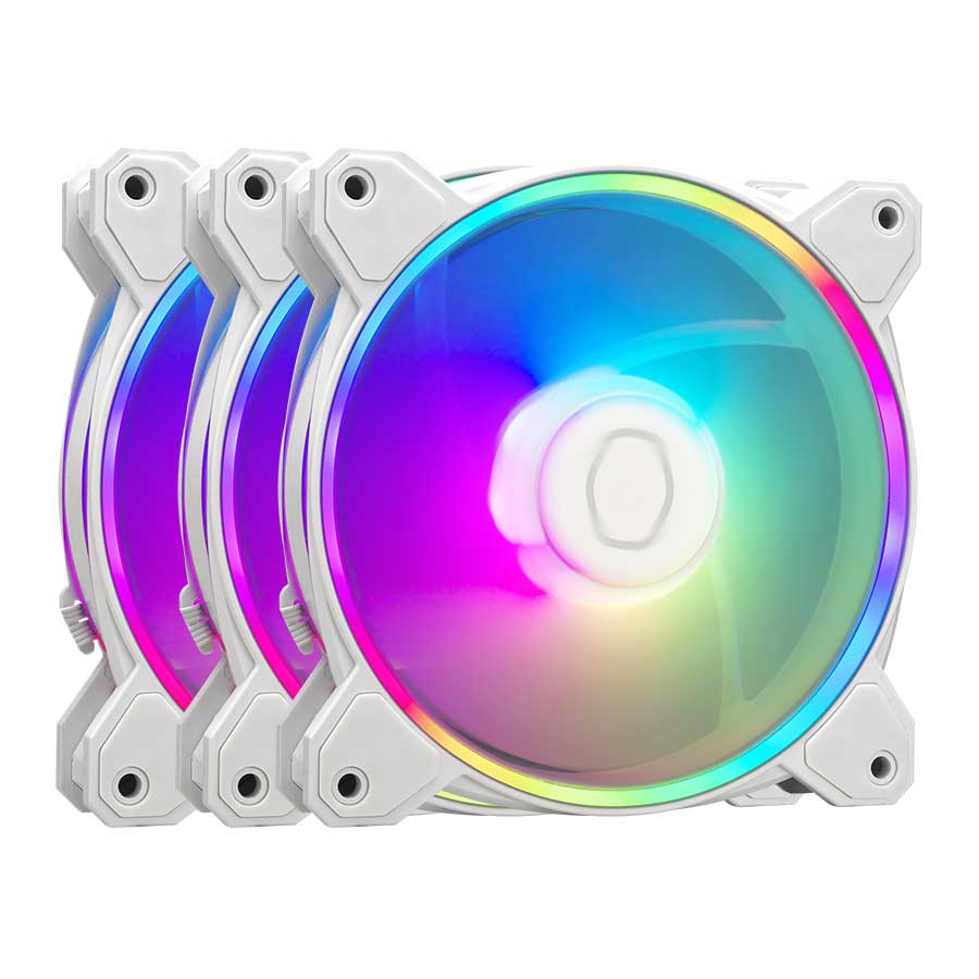 فن کیس کولر مستر MasterFan MF120 Halo² 3in1-WHITE فن کیس کولر مستر MasterFan MF120 Halo² 3in1-WHITE